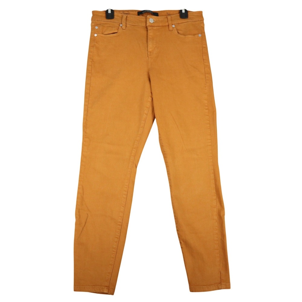 Liverpool Los Angeles Ankle Skinny Pants Women 10/30 Burnt Orange Stretch Casual